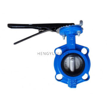 Top quality in different color nbr seat wafer butterfly valve